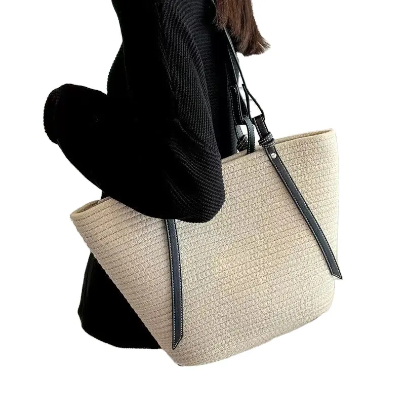 Stro Mand Strandtassen Dames Handtassen, Strandtas Stro, Luxe Strand Strozakken Voor Vrouwen