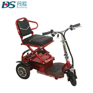 Уход за пожилыми людьми электрический скутер 500 Вт складной 3-х колесные мобильные электрический скутер, способный преодолевать Броды для людей с ограниченными возможностями