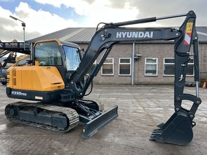 Nueva excavadora sobre orugas HX60pro de 6 toneladas con motor Yanmar Rexroth hidráulico y bomba Excavadora Hyundai que incluye piezas de repuesto - Product Image 6