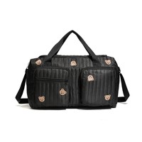 Sac à langer grande capacité imperméable style bohème, organisateur de couches personnalisé en nylon avec blocage RFID, sacs à langer pour bébé