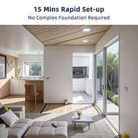 Maisons modulaires préfabriquées résistantes aux ouragans, prêtes pour l'énergie solaire, maisons conteneurs préfabriquées, maisons préfabriquées