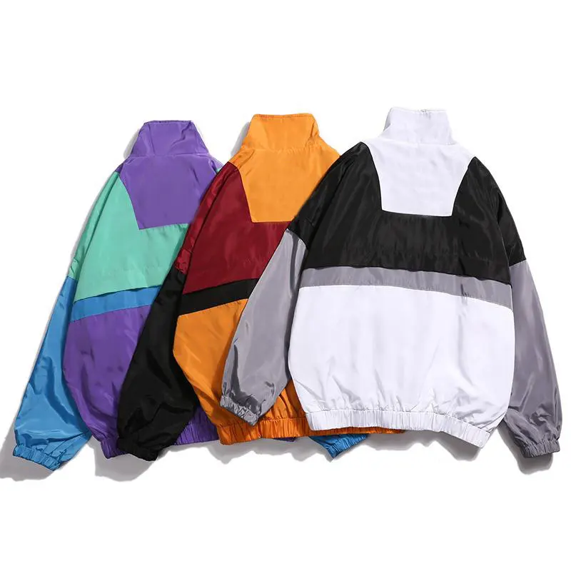 Latest Design Wholesale Pullover Windbreaker Or Retro Cheap Windbreaker Jackets