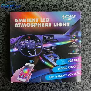 Juego de Tiras LED Premium para Auto, Flexibles y Cortables, Luz Ambiental, Juego Completo de Accesorios para Decoración Interior del Vehículo - Product Image 5