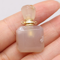 Hongzhuo Vente en gros de pierres naturelles de haute qualité, pierres de guérison, cristaux, pendentifs en forme de fleurs de cerisier, flacons de parfum