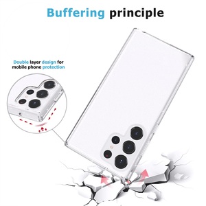 Funda de teléfono móvil 2 en 1 con purpurina transparente, para Samsung <span class=keywords><strong>Galaxy</strong></span> S23, S23, ultra, S23 Plus, venta al por mayor - Product Image 3