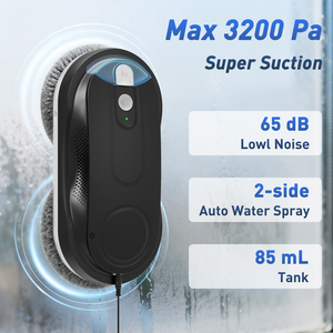 หุ่นยนต์ทำความสะอาดกระจกไฟฟ้ายอดนิยมสำหรับหน้าต่างภายนอกอาคาร - ควบคุมผ่านแอป 3+ โหมด เครื่องทำความสะอาดอัตโนมัติเต็มรูปแบบ - Product Image 2