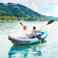 Kayaks tandem de rafting à pédales, pliables, pour 2 personnes, idéaux pour la pêche, livraison directe