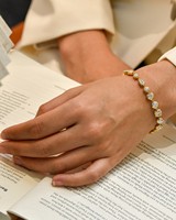 Bracelet en moissanite taillée fantaisie style Hailey, plaqué or 18 carats, en argent S925 – L'accessoire indispensable pour les influenceurs et célébrités européennes.