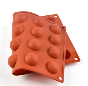Handgemachte 6/8/Löcher 3D Runde Schokoladen hersteller Halbkreis Kuchen blech Semi Sphere Silikon Süßigkeiten Form Backform - Product Image 5
