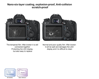 Protecteur d'écran LCD en verre trempé 9H pour appareil photo Canon EOS R RP R3 R5 R5C R6 R7 R8 R10 R50
