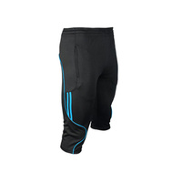 Pantalon de sport ajusté pour homme avec poches zippées en polyester – Idéal pour le football, le jogging, le fitness et la course à pied
