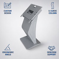 Support de montage OEM pour borne interactive tactile sur pied en métal personnalisée avec écran tactile pour terminal de consultation