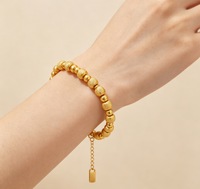 ITA Chaînes à perles en acier inoxydable étanches, Bijoux en acier inoxydable, Bracelets pour femmes, Bracelet chaîne, Vente en gros