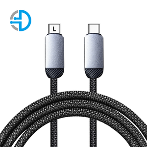 Mới Đến Matte Bện 27W 65W 100W Loại C Để C Dòng Dữ Liệu 2 Trong 1 Tùy Chỉnh Nhanh Chóng Sạc Cáp Cho Điện Thoại Di Động - Product Image 1