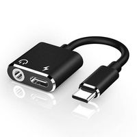 2-en-1 USB C à Aux Jack Dongle Cable USB C Hub Adapter Charger pour iPhone 15 Pro Max et pour Samsung Series Output Type AC