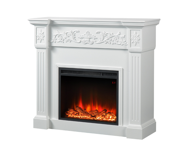 Electric Fireplace Mantel with Adjustable Heating & Digital Control-Freestanding Household & Hotel Use LED Flame Energy-Saving
