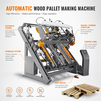 Machine de production de palettes automatique robuste pour la conversion de planches de bois en palettes, normes industrielles européennes et américaines