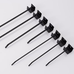 Gancho de seguridad para exhibición en tablero perforado, de tubo cuadrado, para colgar en estanterías de rejilla metálica de acero, el más vendido para tiendas minoristas. - Product Image 4