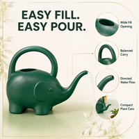 Arrosoir en forme d'éléphant en plastique, motif animal de dessin animé, pour plantes d'intérieur, outil de jardinage pour enfants, fournisseur d'usine OEM en gros
