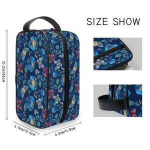 Bolsa de Aseo Portátil de Viaje Unisex con Diseño de Mariposas y Logotipo Personalizado, Bolsa Organizadora de Maquillaje Impermeable para el Cuidado de la Piel - Product Image 4