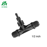 Eyector Venturi de ozono PVDF de 2 pulgadas con puerto de succión tubo mezclador de agua y aire aireador de chorro de succión inyector venturi para agua de ozono