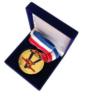 Gift velvet box for medal
