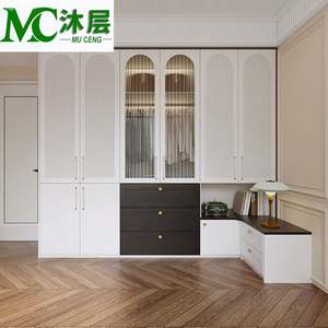 Système de rangement d'armoire moderne en bois sur mesure pour dressing, chambre à coucher, meubles de salon, buffets, miroir de genre - Product Image 5
