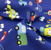 Tissu sergé 100 % polyester imprimé numériquement, effet peau de pêche, textile doux et confortable pour sacs d'enfants, pantalons de plage, coussins et tentes