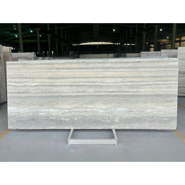 SH STONE Ocean Blue Lotus Travertine Slab Italy Classic Modern Natural Marble Polished for Villa Wall Floor Bathroom Kitchen
