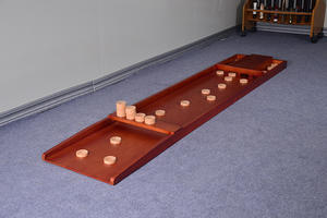 Madera maciza <span class=keywords><strong>Sjoelbak</strong></span> Escritorio Yo-Yo Juego Tierra Shuffleboard Madera Deslizante Ball Board Curling Ball para la venta - Product Image 2