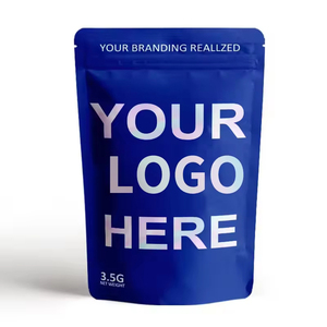 Bằng chứng trẻ em tùy chỉnh logo in mờ đứng lên túi nhôm lá 3.5g Mylar túi trà bao bì thực phẩm túi nhựa với Ziplock - Product Image 1