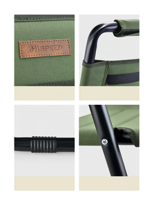 HISPEED كرسي للتخييم قابل للطي بمحطة واحدة وحل 4 مواضع معدات تخييم خارجية 150 كجم كرسي رياضي محمول للشواء والحفلات - Product Image 3