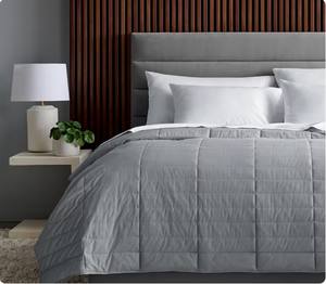 Ensemble de literie de <span class=keywords><strong>couette</strong></span> thermorégulatrice organique 100% respirante de refroidissement de couleur unie de luxe écologique - Product Image 5