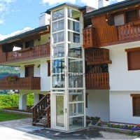 Ascensore Domestico Idraulico per 2-4 Piani, Elevatore Residenziale per Esterni