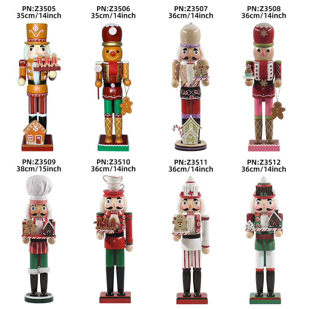 35CM Gingerbread Man Nutcracker Variety Style Popular Christmas Decoration Nutcracker