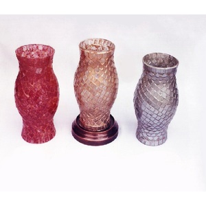 Lampe de bougie avec 3 nuances, nouveauté 2019, mosaïque rouge - Product Image 1