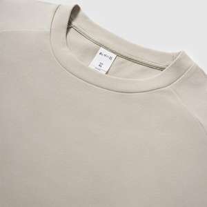 <span class=keywords><strong>Camiseta</strong></span> Deportiva de Manga Larga de Felpa de Doble Cara Personalizada para Hombre, Estilo Urbano, Tejido Grueso, Cuello Redondo, Informal - Product Image 3