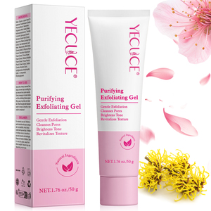 YECUCE Hydrate Profondément Nettoie les Pores Éclaircit le <span class=keywords><strong>Visage</strong></span> <span class=keywords><strong>Aloe</strong></span> <span class=keywords><strong>Vera</strong></span> Dissolvant de Peau Morte Purifiant <span class=keywords><strong>Gel</strong></span> Exfoliant - Product Image 4