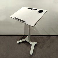 Station de travail mobile ergonomique moderne pliable sur mesure pour usine, bureau informatique à levage pneumatique, hauteur réglable