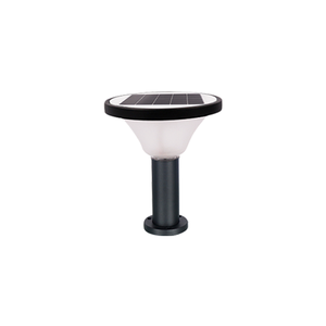 7W Aluminum LED Solar Garden <b>Light</b> IP65 Waterproof Outdoor Landscape Plastic Lawn Lamp <b>Post</b> White 120 Beam Angle Dimmable RoHS S - Product Image 1