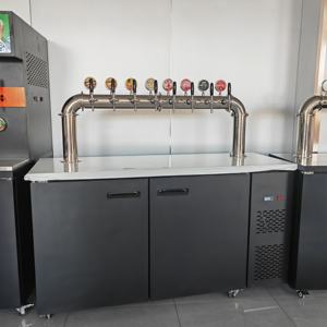 Distributeur de bière commercial, distributeur de jus, <span class=keywords><strong>6</strong></span> robinets de bière, distributeur de fûts, refroidisseur de bière, distributeur de bière, kegerator - Product Image 4