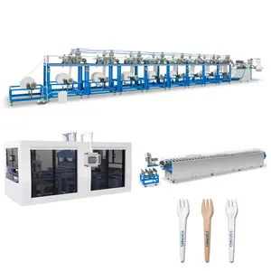 100% Eco Friendly Biodegradable Paper Ice Cream Spoon Making Machine Paper Cutlery Machine