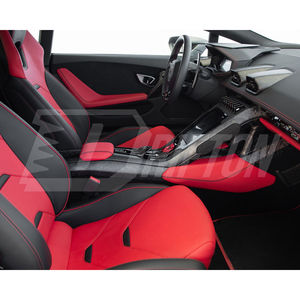 Reemplazo de la consola central de fibra de carbono con tiras laterales para el reposabrazos del Lamborghini Huracan LP610 LP580 EVO Tecnica Interiors - Product Image 4