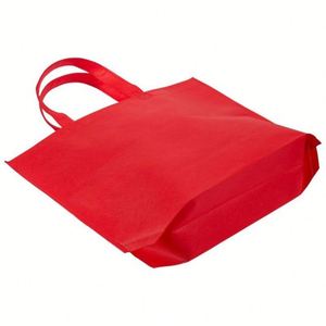 Sac fourre-tout réutilisable personnalisé avec logo, en non-tissé, avec soufflet de fond, pour les cadeaux promotionnels des salons professionnels - Product Image 3