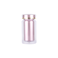 Bouteille transparente vide personnalisée avec boîte intérieure Capsule bouteilles conteneur 100ml conteneurs de poudre en vrac de luxe pots en plastique Pot