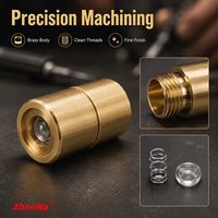 ZhonNa 6x9mm Brass Laser Diode Housing 5.6mm TO-18 Spring Collimating Lens Holder for Optical Instrument Tool Accessory 1Pcs DIY