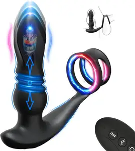 HMJ Wholesale Male Boy Massage Anal Vibrator Men Butt Plug Toys Sex Toy Vibrating Rechargeable Adult Vibrator Sex Toy For Man