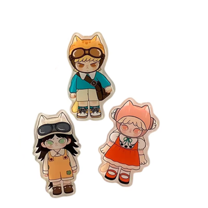 Aimant de réfrigérateur personnalisé en époxy de haute qualité, imprimé avec des dessins animés, vente en gros, personnage d'anime mignon - Product Image 1
