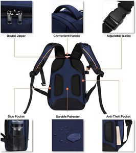 Free Sample Custom Hot Selling High Quality Large Capacity Wear-resisting Square Pattern Camera <b>Backpack</b> - Product Image 4