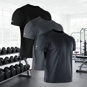 Oem Logo <b>Men's</b> Compression T-<b>Shirts</b> Breathable Quick Dry <b>Printed</b> <b>Men's</b> Performance <b>Shirts</b> Gym Athletic Private Label Gym <b>Shirts</b> - Product Image 4